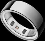 Oura Ring 4 silver titanium smart ring