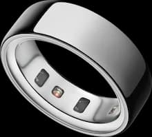 Oura Ring 4 silver titanium smart ring