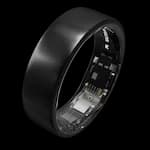 Ultrahuman Ring Air titanium smart ring in dark finish